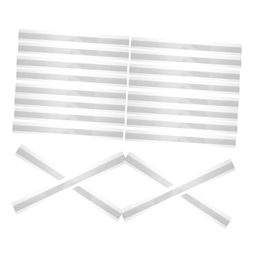 Angoily 20 Stück Teiliges Transparentes Selbstklebendes Etikettenhalter- Klare Preisschildstreifen Widerstandsfähige Kunststofftaschen Schnelle Anbringung für Supermarktregale und von Angoily