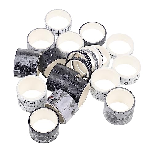 Angoily 20 Stück Teiliges Vintage Washi Tape Dekorative Klebebänder für DIY Planer Scrapbooking und Handwerksprojekte Weiße Designs Leicht Abreißbar Wiederverwendbar Hochwertigem Angoily 20 Stück Teiliges Vintage Washi Tape Dekorative Klebebänder für DIY Planer Scrapbooking und Handwerksprojekte Weiße Designs Leicht Abreißbar Wiederverwendbar Hochwertigem von Angoily