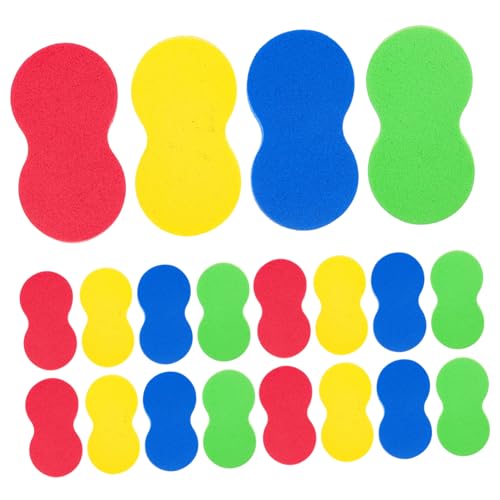 Angoily 20 Stück Teiliges Whiteboard Radiergummi Leichter EVA Tragbar und Waschbar Schadstofffrei für Klassenzimmer Büro Zuhause Praktische Reinigungstücher für Whiteboards und Tafeln von Angoily