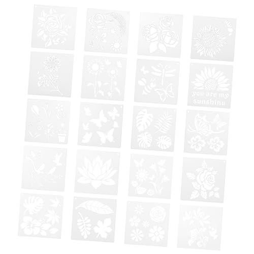 Angoily 20 Stück Teiliges Wiederverwendbare Schablonen für Blumen Vögel und Pflanzen Diy Malvorlagen für Kreative Wandgestaltung und Bastelprojekte Angoily 20 Stück Teiliges Wiederverwendbare Schablonen für Blumen Vögel und Pflanzen Diy Malvorlagen für Kreative Wandgestaltung und Bastelprojekte von Angoily