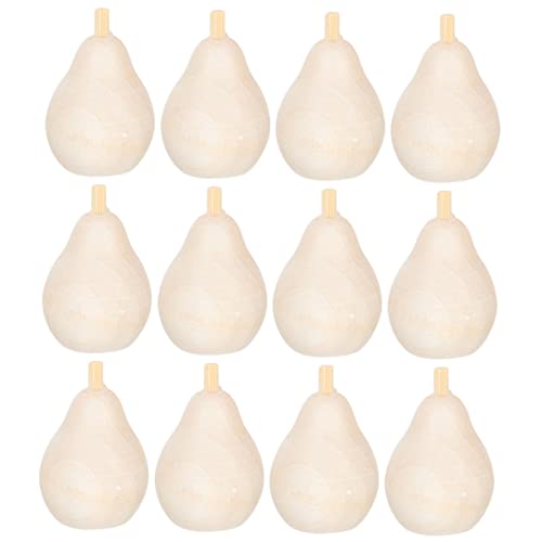 Angoily 20 Stück Unbearbeitete Holzfrüchte für Diy Bastelprojekte Holzornamente für Dekoration und Bastelarbeit Unvollendete Holzkunst für Gestaltung von Angoily