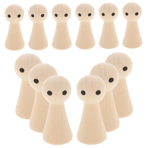 Angoily 20 Stück Unbemalte Holz Peg Puppen für Diy Malprojekte Kreative Holzfiguren zum Bemalen Robuste Natürliche Materialqualität für Bastelarbeiten und Zimmerdekoration Unfinished Angoily 20 Stück Unbemalte Holz Peg Puppen für Diy Malprojekte Kreative Holzfiguren zum Bemalen Robuste Natürliche Materialqualität für Bastelarbeiten und Zimmerdekoration Unfinished von Angoily