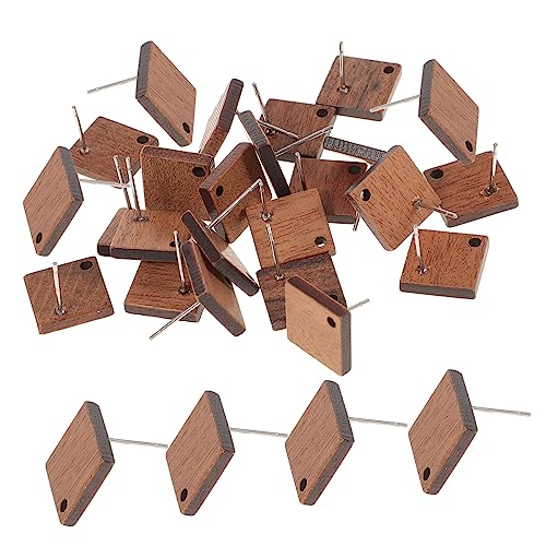Angoily 20 Stück Zubehör Mit Tropfenohrringen Wohnung Post Beiträge Stifte Nieten Ohrringrückseiten Für Ohrstecker Zucht Ohrringe Machen Lieferungen Ohrringpfosten Selber Machen Holz von Angoily