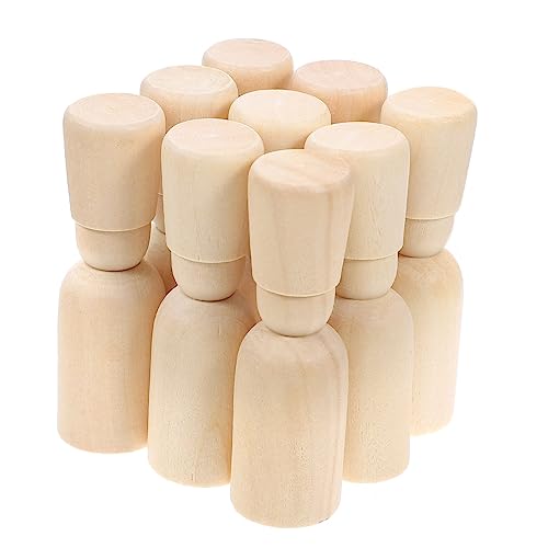 Angoily 20 Stück selbst bemalte Marionette holzspielzeug kindergeburtstags mitgebsel holzfiguren DIY Malerei Puppe klein Lernspielzeug für blanker Holzpflock Angoily 20 Stück selbst bemalte Marionette holzspielzeug kindergeburtstags mitgebsel holzfiguren DIY Malerei Puppe klein Lernspielzeug für blanker Holzpflock von Angoily