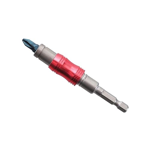 Angoily 20 Verlängerungsstange Biegbar Teleskopisch Erweiterbar Rostfrei Lang Bohrerhalter Schwenkbar Bithalter Bolzen Adapter Biegen Abgewinkelt Schwenken Magnet Chrom-vanadium-stahl Rot von Angoily