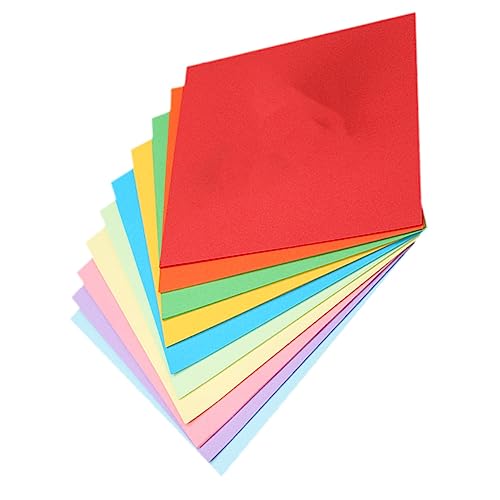 Angoily 200 Blätter Buntes Origami Bastelpapier Verschiedene Farben Dicke Pastellfarben Für Mehrfarbiges Leuchtendes DIY Zubehör Angoily 200 Blätter Buntes Origami Bastelpapier Verschiedene Farben Dicke Pastellfarben Für Mehrfarbiges Leuchtendes DIY Zubehör von Angoily