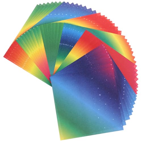 Angoily 200 Blatt Doppelseitiges Origami Papier Farbiges Faltpapier mit Farbverlauf Glänzendes Bastelpapier für DIY Handarbeiten Quadratisches Papier für Kunst und Dekoration Angoily 200 Blatt Doppelseitiges Origami Papier Farbiges Faltpapier mit Farbverlauf Glänzendes Bastelpapier für DIY Handarbeiten Quadratisches Papier für Kunst und Dekoration von Angoily