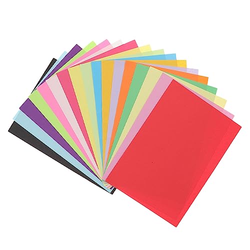 Angoily 200 Blatt Origami Farbpapier zum Basteln schmucklos Kind Einfach sortiert machen für falten farbiges Baupapier Papierhandwerk Bastelpapier Scrapbook-Papierblock farbiges Papier von Angoily