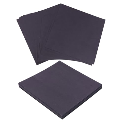 Angoily 200 Blatt Origami Papier Schwarz Doppelseitig Quadratisch Bastelpapier für DIY Bastelprojekte Faltpapier für Schule Kindergarten und Zuhause von Angoily