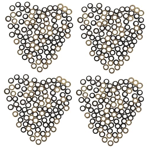 Angoily 200 Sätze Ösen und Grommets Kit für Stoffe und Vorhänge Hochwertige Kupferknöpfe für Robuste Materialien für Anfänger und Profis von Angoily