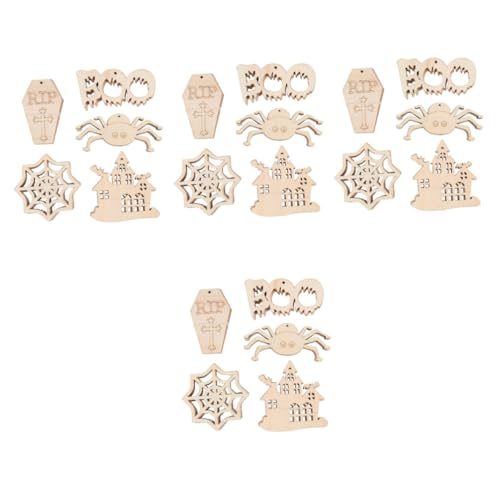 Angoily 200 Stck. Teiliges Halloween Holzscheiben mit Blanko Holzstücken DIY Bastelzubehör Natürliche Holzanhänger mit Spinne Schloss Boo Kürbis für Kreative Dekoration und Kinderhandwerk Angoily 200 Stck. Teiliges Halloween Holzscheiben mit Blanko Holzstücken DIY Bastelzubehör Natürliche Holzanhänger mit Spinne Schloss Boo Kürbis für Kreative Dekoration und Kinderhandwerk von Angoily