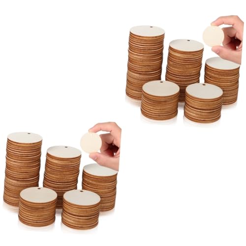 Angoily 200 Stk. Teiliges Naturbelassene Runde Holzscheiben Unbehandelte Holzscheiben Anhänger für Schmuckherstellung DIY Basteln Pflanzenetiketten und Dekoration Angoily 200 Stk. Teiliges Naturbelassene Runde Holzscheiben Unbehandelte Holzscheiben Anhänger für Schmuckherstellung DIY Basteln Pflanzenetiketten und Dekoration von Angoily