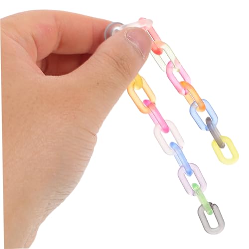 Angoily 200 Stück Acryl Verbindungsringe Regenbogen Oval Schnellverbinder Für DIY Geldbörse Schlüsselanhänger Taschenkette Vielseitig Als Schmuck und Handykette Angoily 200 Stück Acryl Verbindungsringe Regenbogen Oval Schnellverbinder Für DIY Geldbörse Schlüsselanhänger Taschenkette Vielseitig Als Schmuck und Handykette von Angoily