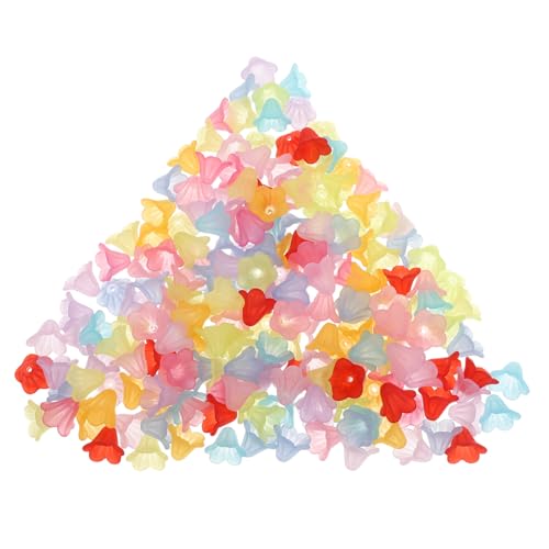 Angoily 200 Stück Bunte Acryl Blüten Perlenkappen Glockenblumen Spacer Perlen für Schmuckherstellung Leichtes Langlebiges Material für DIY Halsketten Armbänder Ohrringe Angoily 200 Stück Bunte Acryl Blüten Perlenkappen Glockenblumen Spacer Perlen für Schmuckherstellung Leichtes Langlebiges Material für DIY Halsketten Armbänder Ohrringe von Angoily