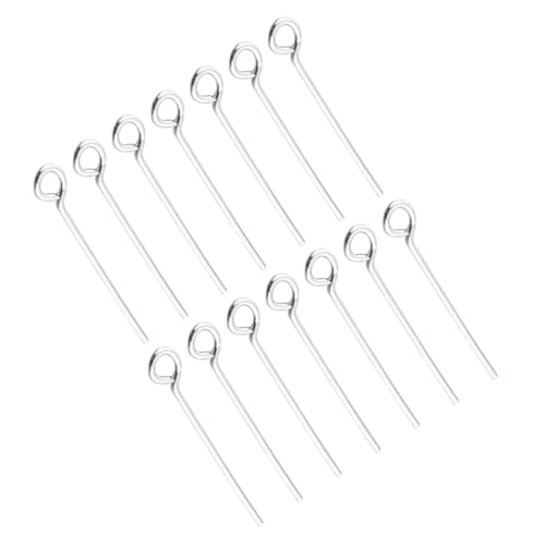 Angoily 200 Stück Edelstahl Open Eye Pins für DIY Schmuckherstellung Korrosionsbeständig Robuste Verbindungsringe für Armbänder Halsketten Ohrringe Bastelzubehör von Angoily