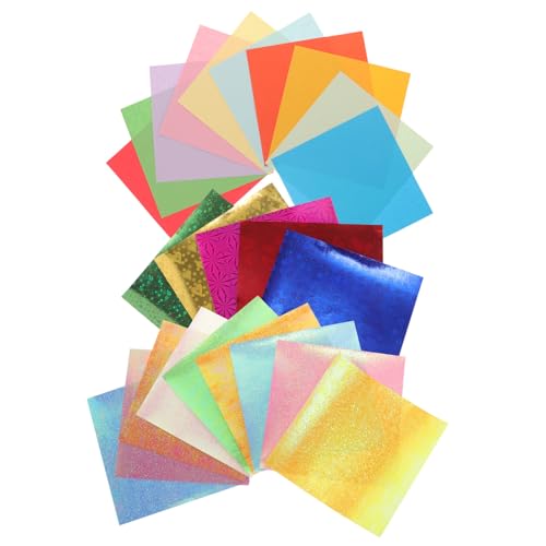 Angoily 200 Stück Geprägtes Papier Sammelalbum Schüttgut Dickeres Faltpapier Origami Papier Selber Machen Faltpapier Basteln Druckpapier Masse Diy Liefert Bastelpapier Druckerpapier von Angoily