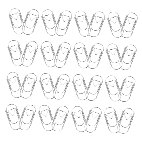 Angoily 200 Stück Herz Büroklammern Kleine Herz Fotoklammern Herzförmige Binderklammern Dokumenten Organisationsklammern Metall Büroklammer Büroklammern Angoily 200 Stück Herz Büroklammern Kleine Herz Fotoklammern Herzförmige Binderklammern Dokumenten Organisationsklammern Metall Büroklammer Büroklammern von Angoily