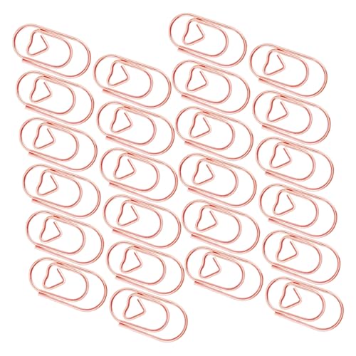 Angoily 200 Stück Herzförmige Metall Büroklammern Kleine Papierklammern Kreative Lesezeichen Clips Für Büro Schule Notizen Organizer Rosa Gold Angoily 200 Stück Herzförmige Metall Büroklammern Kleine Papierklammern Kreative Lesezeichen Clips Für Büro Schule Notizen Organizer Rosa Gold von Angoily