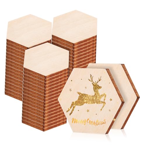 Angoily 200 Stück Hexagon Holzscheiben Unbehandelte Holzplättchen zum Basteln Bemalen DIY Holzornamente für Geburtstag Weihnachten Hochzeit Dekoration Angoily 200 Stück Hexagon Holzscheiben Unbehandelte Holzplättchen zum Basteln Bemalen DIY Holzornamente für Geburtstag Weihnachten Hochzeit Dekoration von Angoily