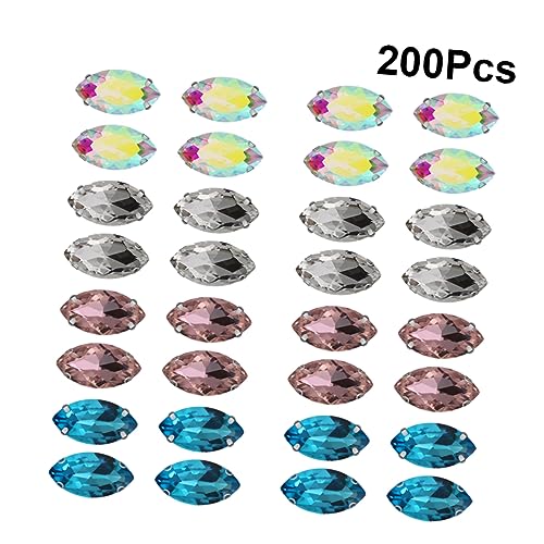 Angoily 200 Stück Klauen Glasstrasssteine Verschiedenen Farben für Hochzeitskleider Schuhe und Bekleidung für Diy Dekoration Weiß Bunt Blau Angoily 200 Stück Klauen Glasstrasssteine Verschiedenen Farben für Hochzeitskleider Schuhe und Bekleidung für Diy Dekoration Weiß Bunt Blau von Angoily