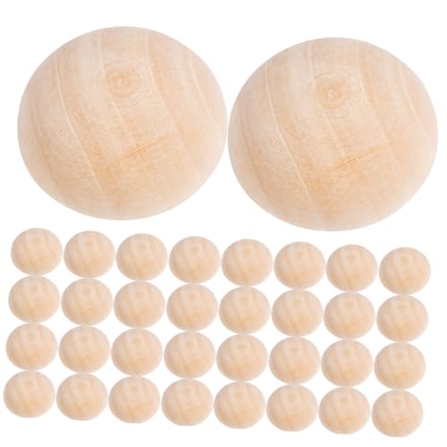 Angoily 200 Stück Natürliche Halbe Holzkugeln ohne Bohrung Unbehandelte Halbrunde Holzperlen für DIY Schmuck Bastelprojekte Kreativprojekte Dekoration und Heimwerkerbedarf Angoily 200 Stück Natürliche Halbe Holzkugeln ohne Bohrung Unbehandelte Halbrunde Holzperlen für DIY Schmuck Bastelprojekte Kreativprojekte Dekoration und Heimwerkerbedarf von Angoily