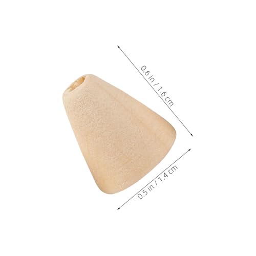 Angoily 200 Stück Natürliche Holzperlen Große Bohrung Holzabstandshalter für Schmuckherstellung DIY Makramee Armband Halskette Rustikaler Landhausstil von Angoily