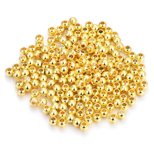Angoily 200 Stück Perlenkupfer Schmuckperlen Masse Glatte Perlen Armbänder Für Frauen Perlen Für Schmuckhersteller Machen Slot Basteln Form Herstellung Kreis Armbandperlen Loch Golden Angoily 200 Stück Perlenkupfer Schmuckperlen Masse Glatte Perlen Armbänder Für Frauen Perlen Für Schmuckhersteller Machen Slot Basteln Form Herstellung Kreis Armbandperlen Loch Golden von Angoily