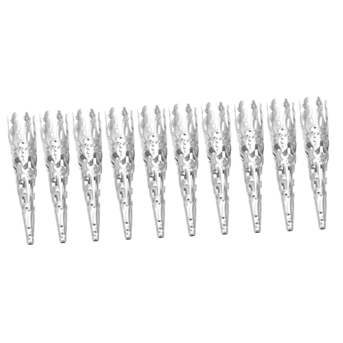 Angoily 200 Stück Petal Blumenperlenkappen Silber Filigrane Bead Caps für Schmuck Basteln DIY Ohrringe Armbänder Perlenkappen Abstandshalter Zubehör Angoily 200 Stück Petal Blumenperlenkappen Silber Filigrane Bead Caps für Schmuck Basteln DIY Ohrringe Armbänder Perlenkappen Abstandshalter Zubehör von Angoily