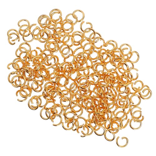 Angoily 200 Stück Plattierungsanschlussring Spaltringe Für Die Schmuckherstellung Sprungring Schmuck Biegeringe Vergoldete Biegeringe Schmuckzubehör Biegeringe Für Schmuck Golden Metall von Angoily