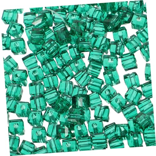 Angoily 200 Stück Quadratische Glasperlen Facettierte Transparente Würfelperlen Lose Spacer perlen für DIY Schmuckherstellung Halsketten Armbänder Bastelzubehör Hochglänzend Tiefgrün Angoily 200 Stück Quadratische Glasperlen Facettierte Transparente Würfelperlen Lose Spacer perlen für DIY Schmuckherstellung Halsketten Armbänder Bastelzubehör Hochglänzend Tiefgrün von Angoily