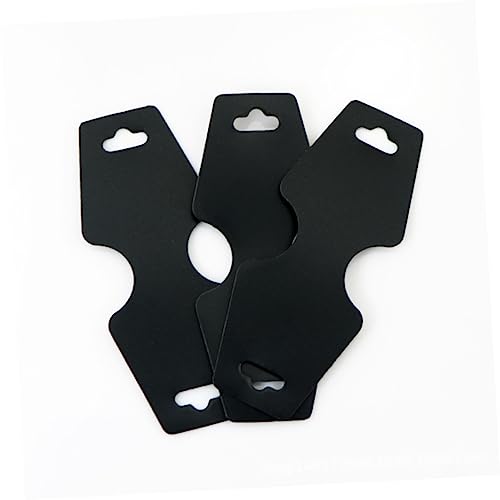 Angoily 200 Stück Schwarze Papier Halskettenkarten Faltbare Schmuckverpackung und Langlebig für Armbänder und Blanko Schmuckdisplay Karten von Angoily
