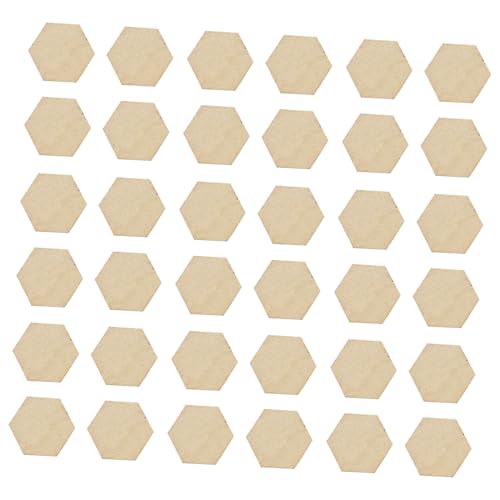 Angoily 200 Stück Sechseckige Holzformen DIY Holzornamente für Bastelarbeiten Hochzeits und Weihnachtsdekorationen Glatte Oberfläche Hochwertigem Holz für Kreative Projekte mit Freunden von Angoily