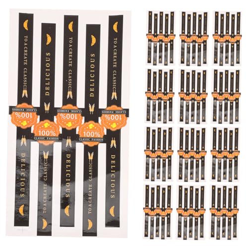 Angoily 200 Stück Siegel Aufkleber Lebensmittelverpackungsaufkleber Keksverpackungsaufkleber Aufkleber Für Bäckereietiketten Verpackungsdichtetiketten Black Kupferplattenaufkleber Angoily 200 Stück Siegel Aufkleber Lebensmittelverpackungsaufkleber Keksverpackungsaufkleber Aufkleber Für Bäckereietiketten Verpackungsdichtetiketten Black Kupferplattenaufkleber von Angoily