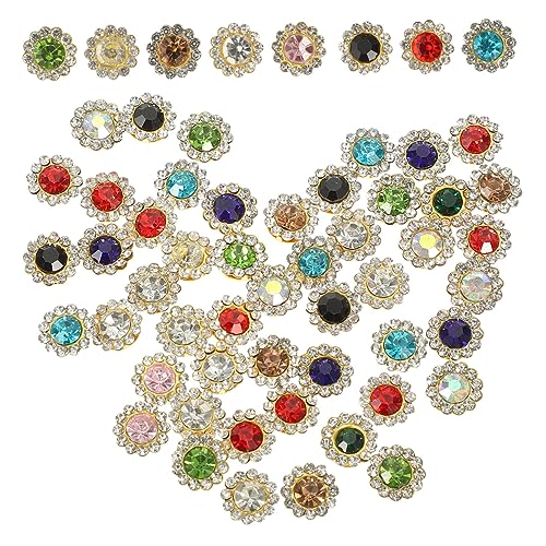 Angoily 200 Stück Sonnenblumen Strass Diy Haarschmuck Bowknot Kleidung Dekoration Handgemachte Accessoires für Hochzeiten Kleider und Mehr von Angoily