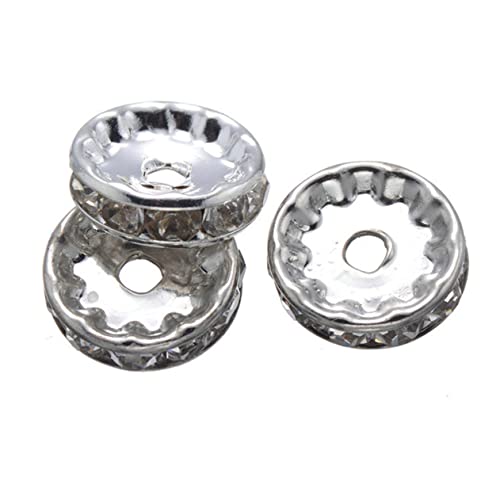 Angoily 200 Stück Spacer Perlen für Schmuckherstellung Lose Metallperlen Verschiedenen für Diy und Armbänder Bastelzubehörteile von Angoily