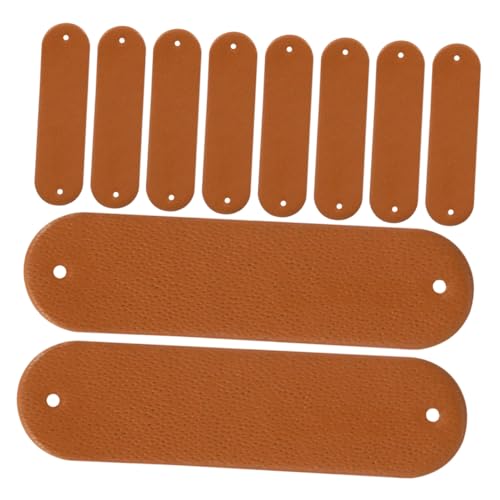 Angoily 200 Stück Synthetische Lederlabels mit Zwei Löchern Handgeprägte Flache Aufnähetiketten für Kleidung Strickzubehör DIY Bastelprojekte Schokoladenbraun Angoily 200 Stück Synthetische Lederlabels mit Zwei Löchern Handgeprägte Flache Aufnähetiketten für Kleidung Strickzubehör DIY Bastelprojekte Schokoladenbraun von Angoily