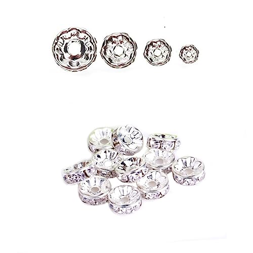 Angoily 200 Stück Teiliges Metall Distanzperlen mit Zirkonia Langlebige Schmuckperlen für DIY Armband und Halskettenherstellung Vielseitige Bastel und Nähzubehörteile Angoily 200 Stück Teiliges Metall Distanzperlen mit Zirkonia Langlebige Schmuckperlen für DIY Armband und Halskettenherstellung Vielseitige Bastel und Nähzubehörteile von Angoily