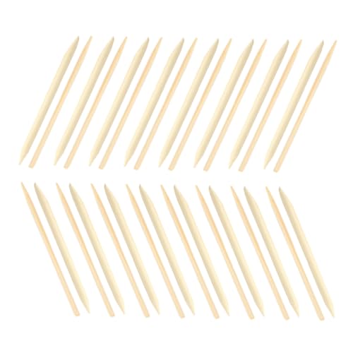 Angoily 200 Stück Teiliges Scratch pen aus Robustem Holz Doppelseitige Kratzstifte mit und Runder Spitze für Kratzbilder Zeichnen und Basteln für Erwachsene von Angoily