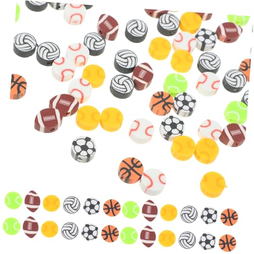 Angoily 200 Stück kleine Perlenanhänger sportliche Reize Perlen von Sport -Themen bunt Perlen für Armbänder zur Herstellung von Anhängern Perlen zum Thema Sport Polymer-Ton Angoily 200 Stück kleine Perlenanhänger sportliche Reize Perlen von Sport -Themen bunt Perlen für Armbänder zur Herstellung von Anhängern Perlen zum Thema Sport Polymer-Ton von Angoily