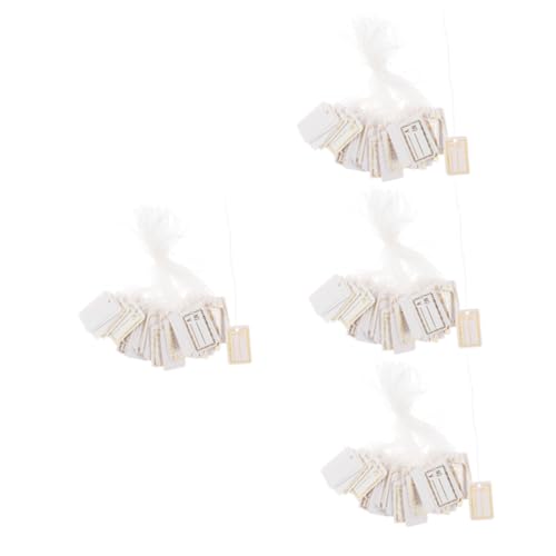 Angoily 2000 Schmuck Preisschilder aus Dickem Papier mit Aufhängeschnur Beschreibbare Etiketten für Schmuck und Bekleidung Vielseitige Anhänger zur Preiskennzeichnung und Warenanzeige von Angoily
