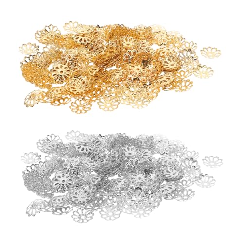 Angoily 2000 Stück Perlenkappen Befunde Blumen Abstandshalter Perlen Metall Endkappen Abstandshalter Für DIY Armbänder Ohrringe Schmuckherstellung 8 Mm von Angoily