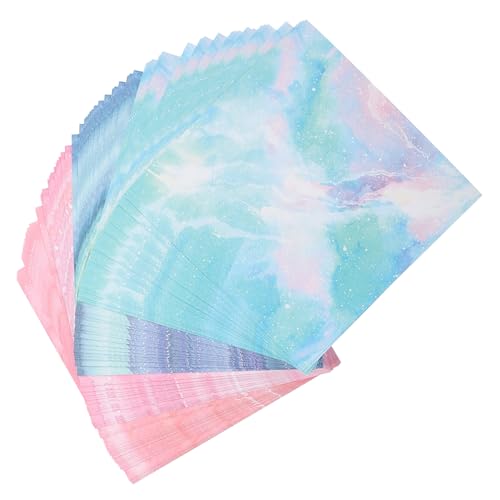 Angoily 200Blätter Origami Papier Doppelseitiges Bastelpapier Bunten Farben Quadratisches Faltpapier für DIY Bastelprojekte und Handarbeiten Handwerksfaltpapier von Angoily