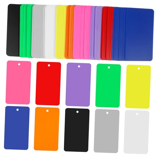 Angoily 200Stücke Hängende Blanko Anhänger für Dekoration Preisetiketten Party Accessoires Vielseitig Einsetzbar Bunten für von Angoily