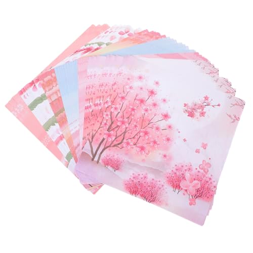 Angoily 200Stücke Origami Papier Doppelseitiges Faltpapier Leuchtenden Farben für DIY Bastelprojekte Scrapbooking und Bastelarbeiten von Angoily