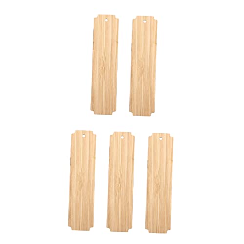 Angoily 20Stücke DIY Holz Lesezeichen Blanko Unfertige Lesezeichen für Handwerk und Dekoration für Bastelprojekte und für Leser Studenten von Angoily