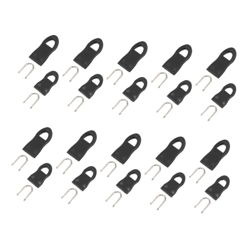 Angoily 20Stücke Reißverschluss Pull Tabs für Bekleidung Taschen und DIY Nähprojekte Robuste Reparatur Zuglaschen Große Kleine für Einfache Handhabung von Angoily