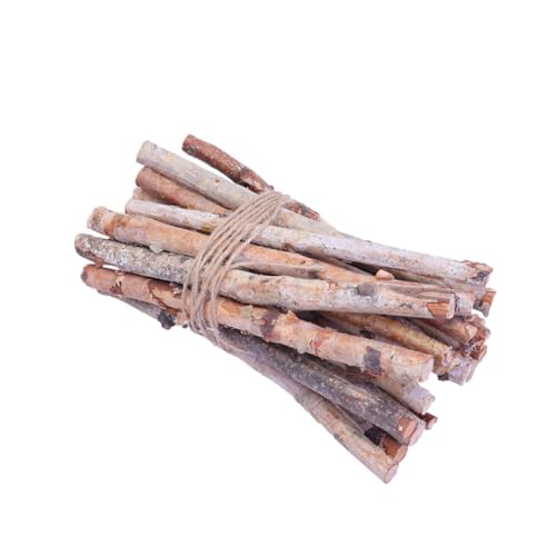 Angoily 22 Stück Diy Holzstäbe Birkenrinde Natürliche Zweige für Bastelprojekte Dekoration und Arrangements von Angoily