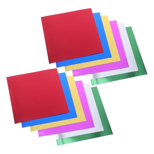 Angoily 224 Blatt Metallic-folienpapier Spiegelglänzende Origami Kartonblätter Bunte Metallische Bastelpapiere für Scrapbooking Kartenherstellung und Dekoration mit Einzigartigem Angoily 224 Blatt Metallic-folienpapier Spiegelglänzende Origami Kartonblätter Bunte Metallische Bastelpapiere für Scrapbooking Kartenherstellung und Dekoration mit Einzigartigem von Angoily