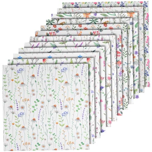 Angoily 24 Blatt Taschenmaterial Papier blumenpapier dekoratives Papier Blumenmotiv Dekorpapier Scrapbooking Zeitschrift Pastell Schrottbuch Sammelalbum liefert Hochzeitseinklebebuchpapier von Angoily