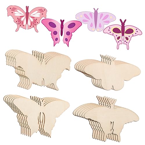 Angoily 24 Stück Holz Schmetterlinge zum Basteln Unvollendete Holzfiguren für DIY Projekte Bemalbare für Kindergeburtstage und Bastelarbeiten für Einzigartige Angoily 24 Stück Holz Schmetterlinge zum Basteln Unvollendete Holzfiguren für DIY Projekte Bemalbare für Kindergeburtstage und Bastelarbeiten für Einzigartige von Angoily